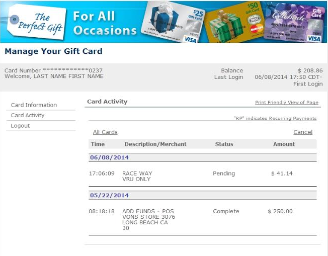 Visa gift card activation software hack