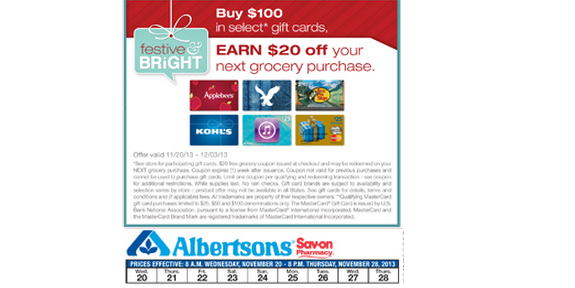 Gift Cards  Albertsons