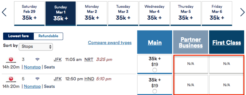 Tips and Tricks: Booking JAL Premium Cabin Awards for a Family of Four ...