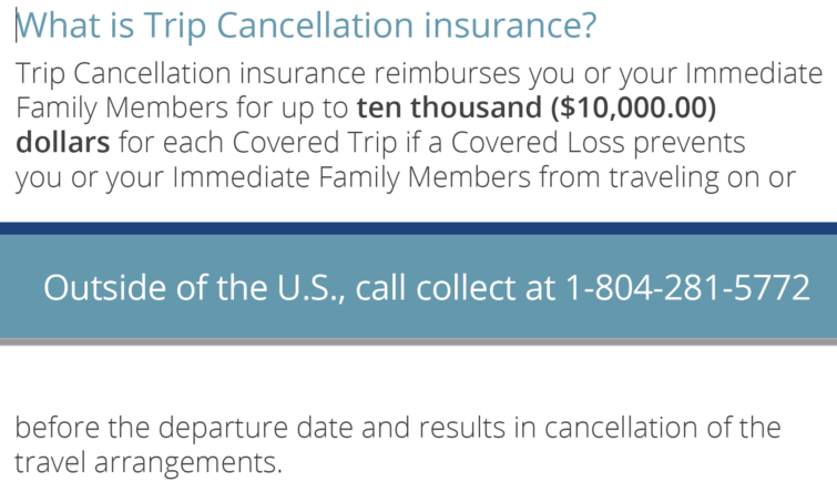 chase travel insurance medical